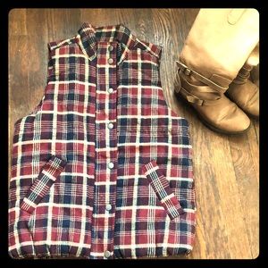 Plaid vest